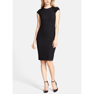 Tory Burch 'Kiersten Body-Con' Black  Dress Size S